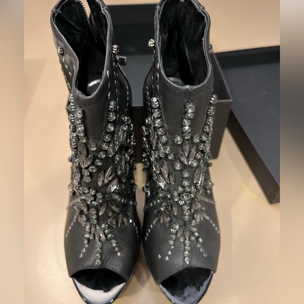 Black platform heels